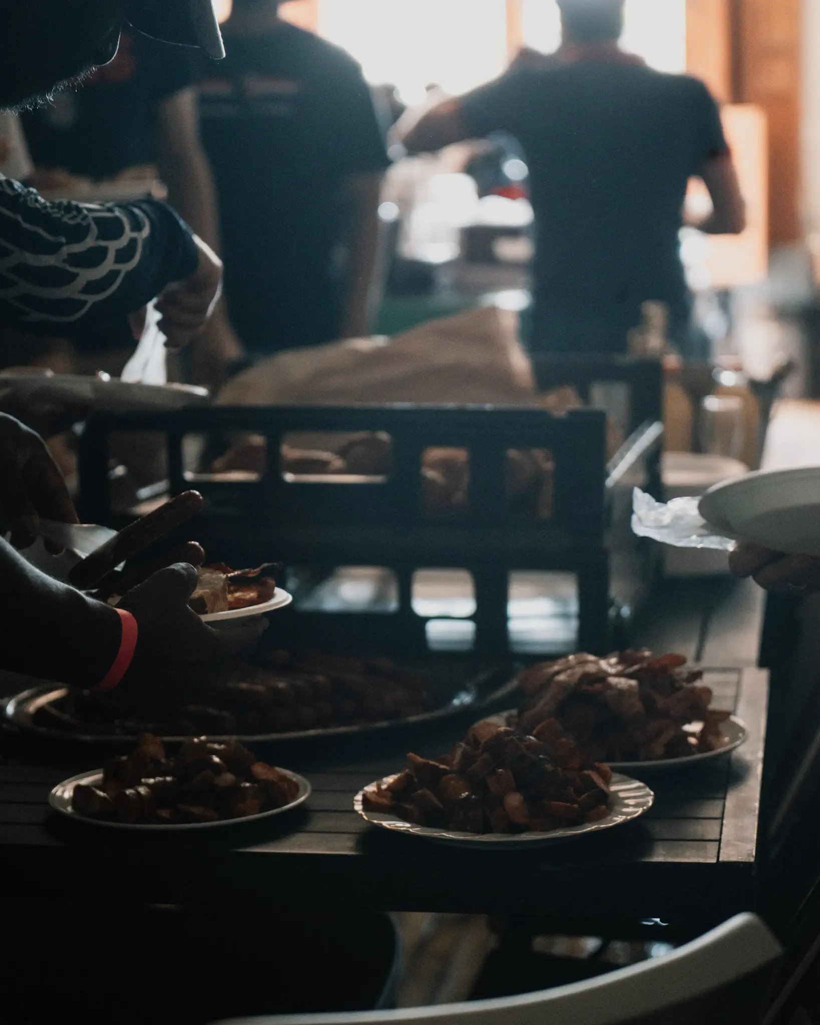 Buffet on the pitch and the plate